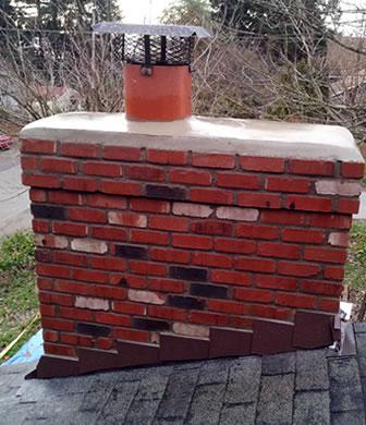 Completed chimney