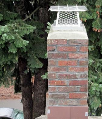 new chimney crown and cap/spark arrestor